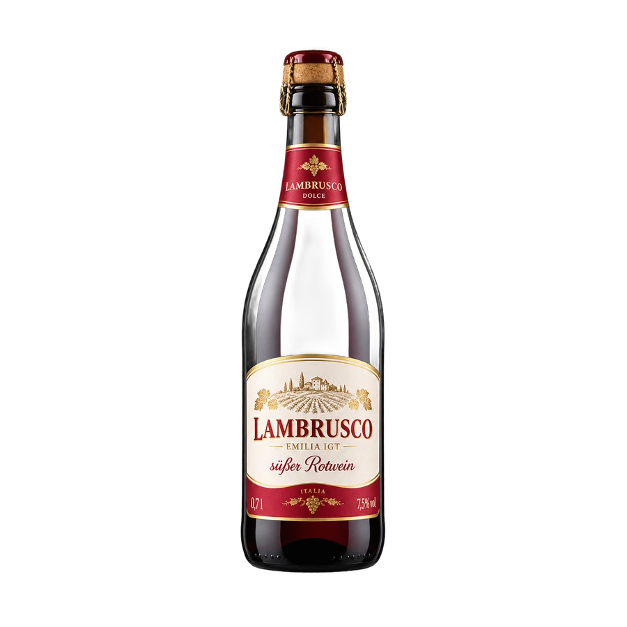 Lambrusco süßer Rotwein 0,7 l