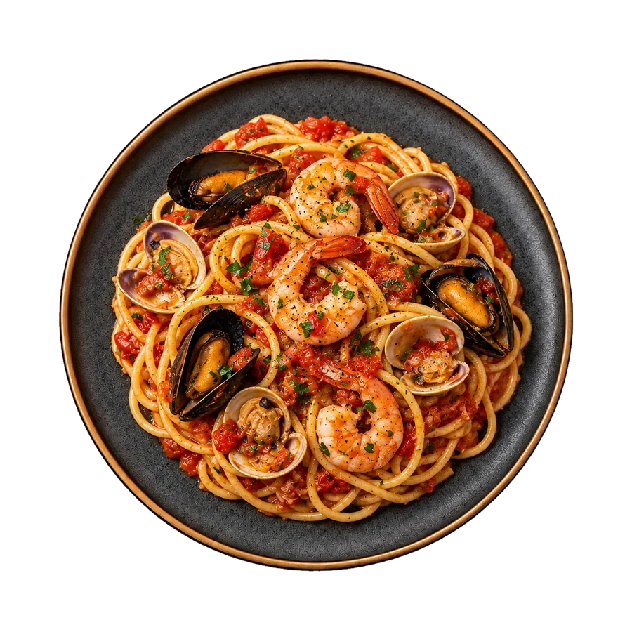 Spaghetti allo Scoglio al Pomodoro