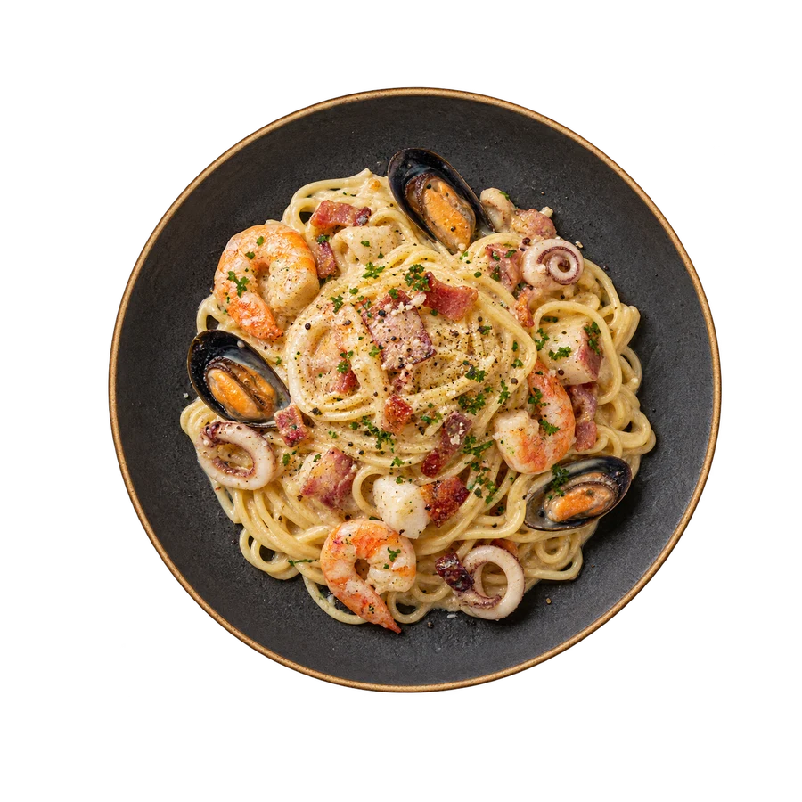 Spaghetti Marinara alla Carbonara